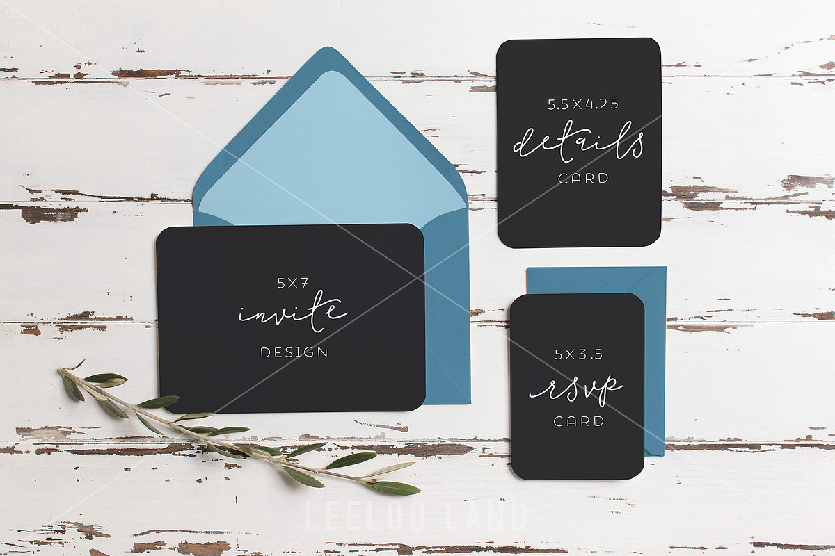 Rustic Wedding Suite Mockup Olive 2, a Print Template by ILLONA GRAPHICS (Photo 5 of 6)