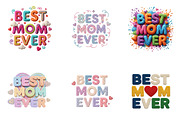 Best Mom Ever Clipart png, an Illustration by GatewayDesign (Thumbnail 2 of 3)