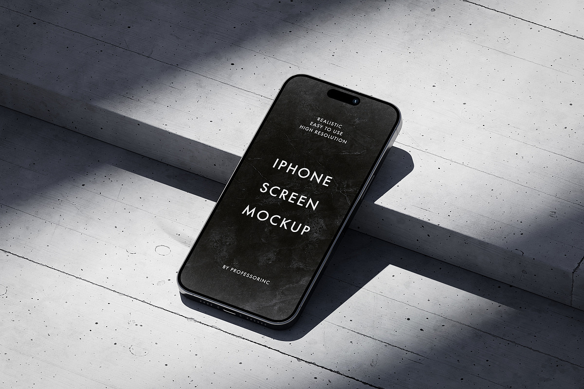 iPhone Screen Mockup Scene N2, an iPhone Mockup by professorinc