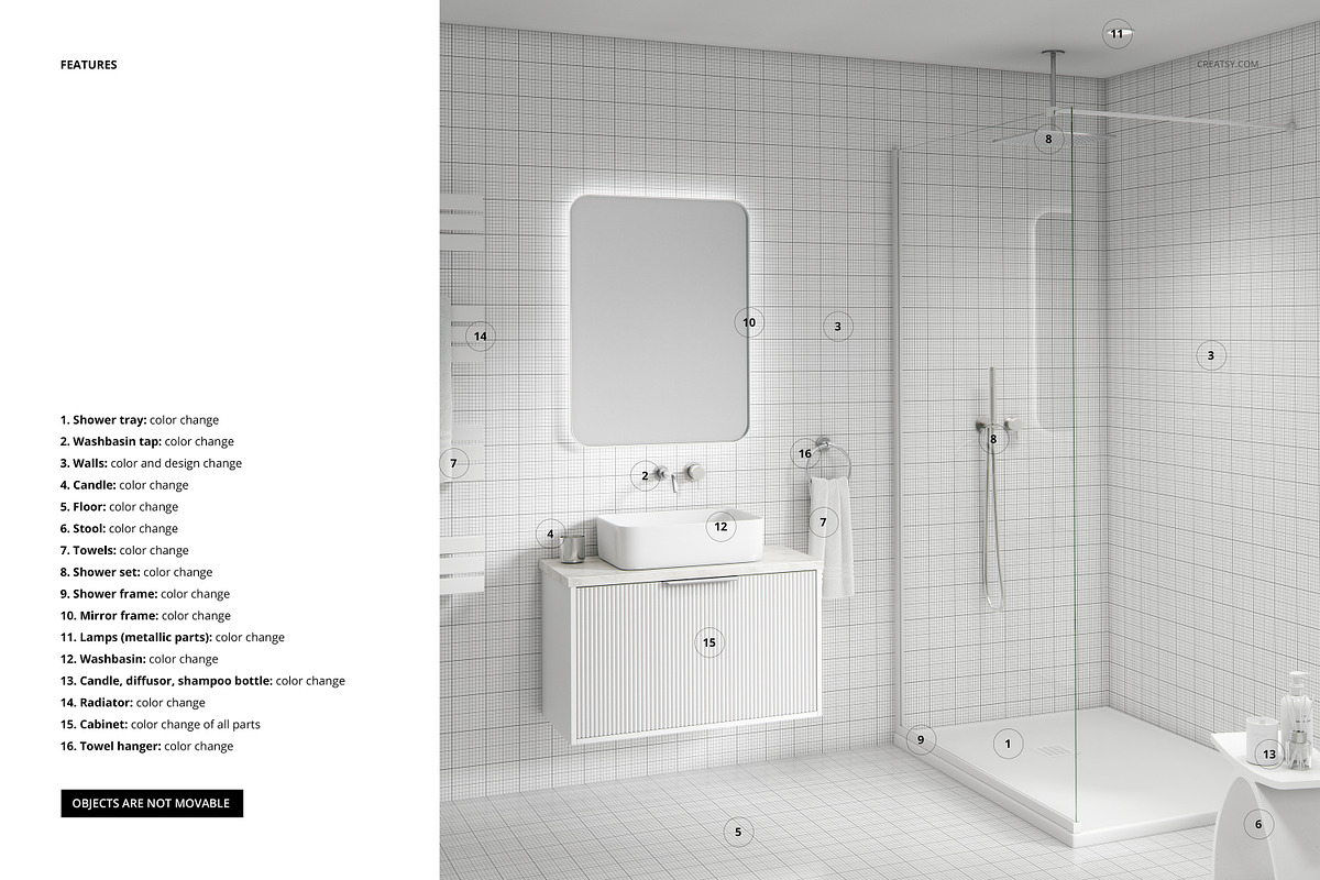 Classic Luxury Bathroom Mockup, a Household Mockup by creatsy5 (Photo 3 of 4)