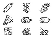 400 Pizza Shop Outline Icons, an Outline Icon by adenpinkstore (Thumbnail 6 of 8)
