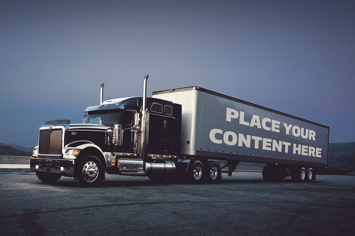 Truck Trailer Mockup Bundle #1, a Mockup by vraiana (Photo 2 of 26)