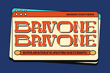 Brivone - Display Retro Font