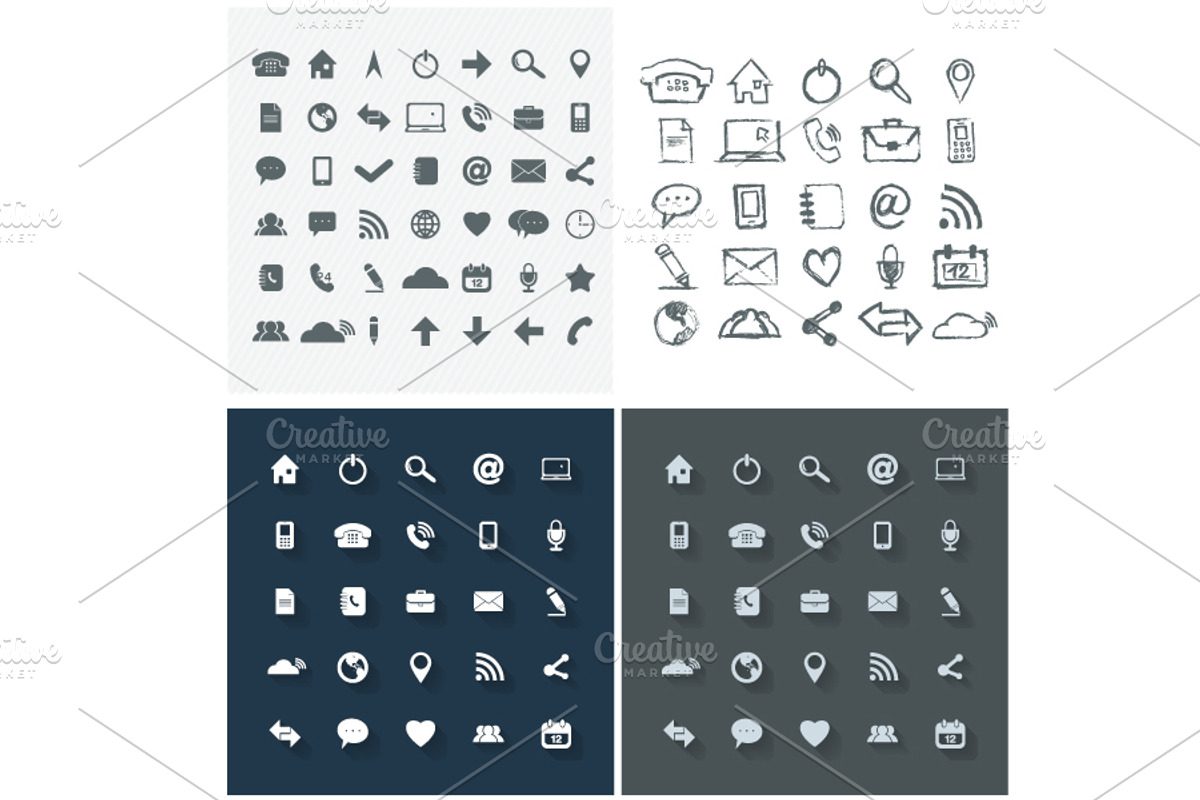 Universal Icons For Web and Mobile, a Technology Illustration by UVAconcept (Photo 3 of 3)