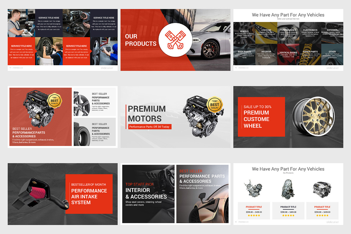 Top Automobile PowerPoint Templates, a Presentation Template by SlideSalad (Photo 14 of 33)
