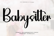Babysitter, a Handwritten Font by InermediaSTUDIO (Thumbnail 1 of 7)