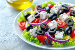 A bowl of fresh salad comprising, a Food & Drink Photo by ZinetroN