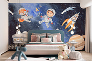 Space adventure watercolor, an Illustration by Marina Ermakova (Thumbnail 11 of 13)