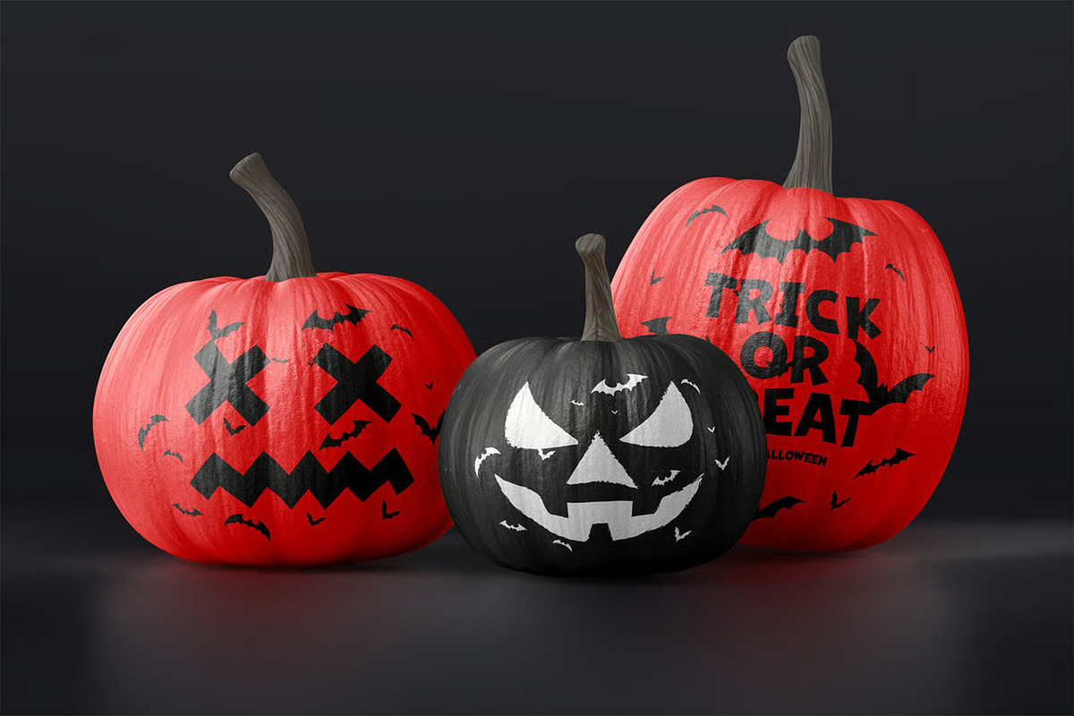 Halloween Pumpkin Mock-up, a Product Mockup by zippypixelstudio (Photo 8 of 10)