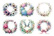 Spring Floral Wreath Bundle, an Illustration by Daily.Designs (Thumbnail 5 of 5)