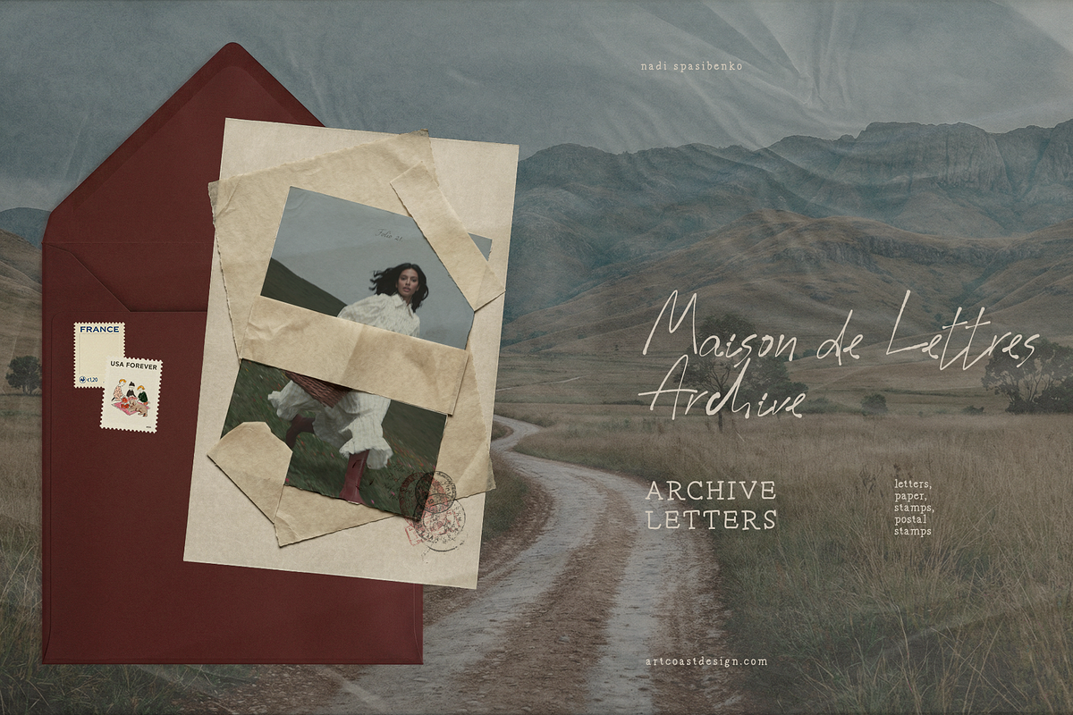 Maison-de-Lettres || Vintage Paper, a Texture Graphic by nadispasibenko (Photo 3 of 14)