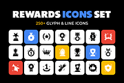 Rewards Icon Set, a Duotone Icon by Brickclay (Thumbnail 1 of 7)