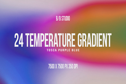 24 Temperature Gradient Cyan Pink