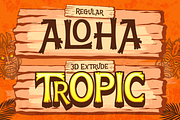 Calathea - Fun Hawaiian Font, a Symbol Font by Artisan Themes (Thumbnail 4 of 10)