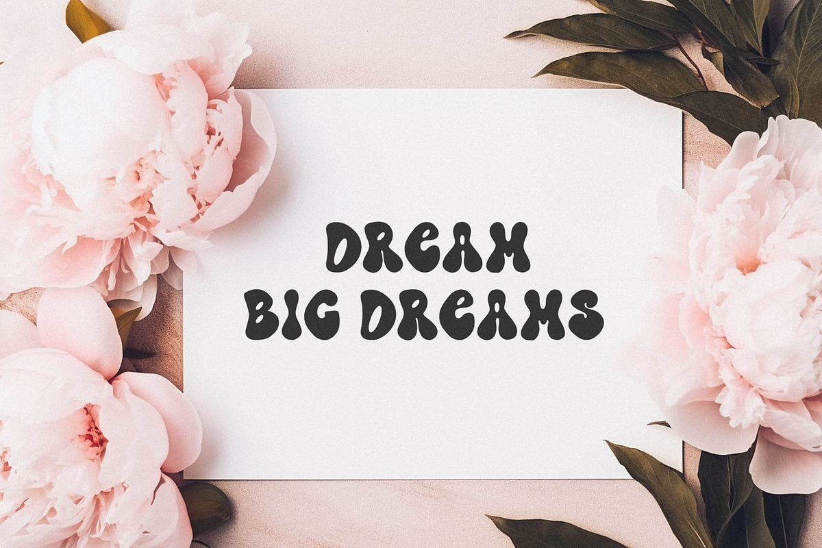 Creamy Berry Groovy Funky Font, a Handwritten Font by BarcelonaShop (Photo 2 of 10)