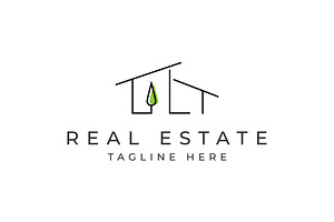 Home real estate icon vector