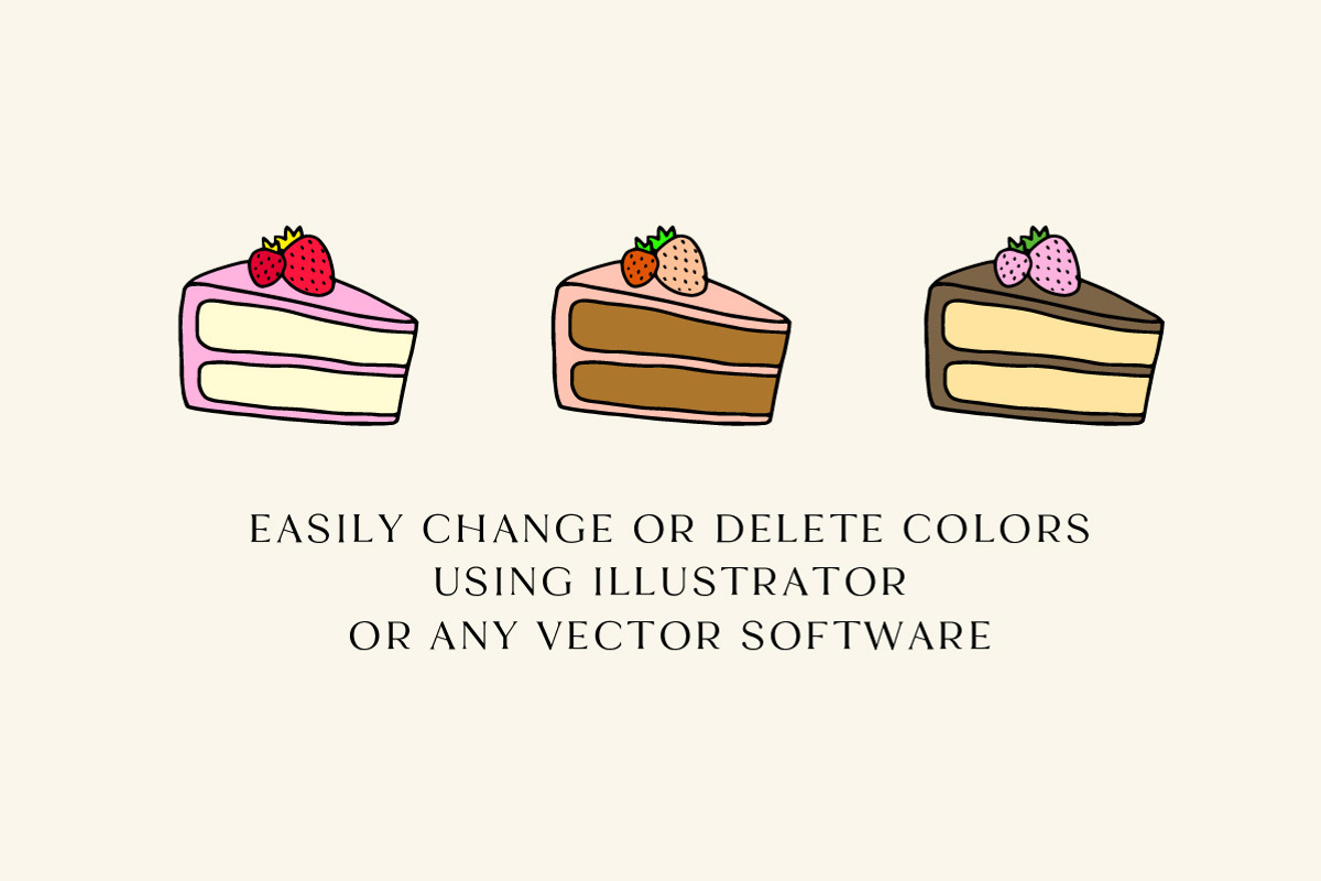 Strawberries Illustration Set, a Food Illustration by Lemonade Pixel (Photo 3 of 7)
