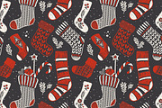 Vintage Christmas Cartoon Patterns, a Pattern Graphic by Adiemus (Thumbnail 5 of 8)