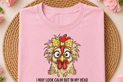 Funny Chicken Pecked You PNG, an Object Illustration by DreamCafeArt (Thumbnail 2 of 6)