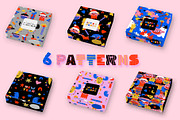 80s Christmas vibrant crazy stickers, an Illustration by okchizh (Thumbnail 4 of 7)