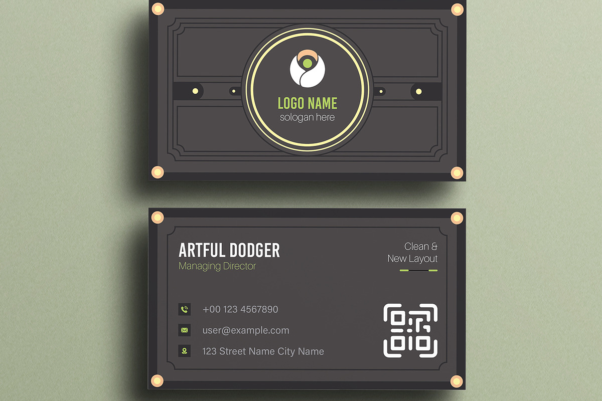 Business Card Template Design, a Card Template by MightyDesign (Photo 3 of 6)