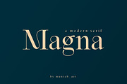 Magna | Modern Serif font, a Serif Font by Muntab_Art (Thumbnail 1 of 9)