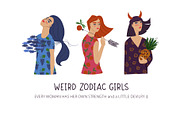 Weird Zodiac Girls, a Person Illustration by Annakniaz (Thumbnail 1 of 9)