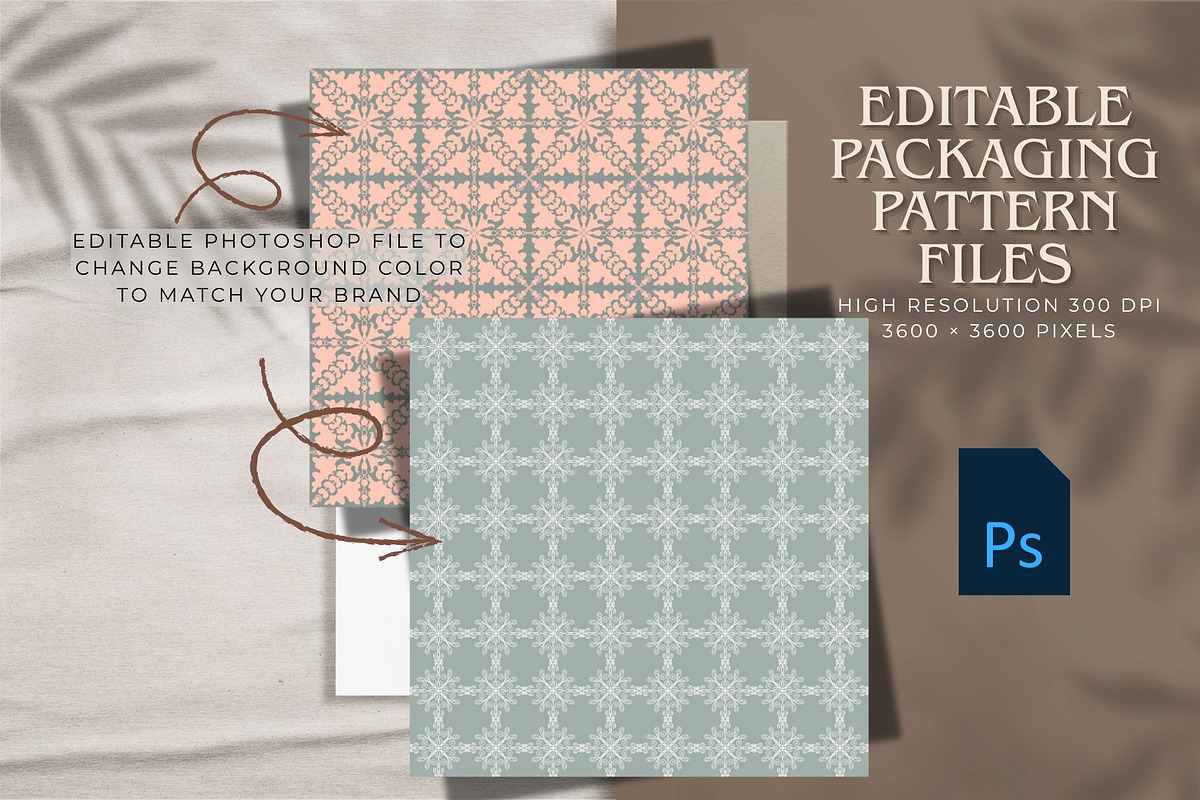 Branding Editable Package Patterns, a Pattern Graphic by Studio Print Co. (Photo 11 of 14)