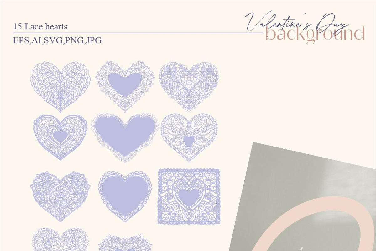 Valentine's Day - background, a Background Graphic by Collection by VY (Photo 9 of 9)