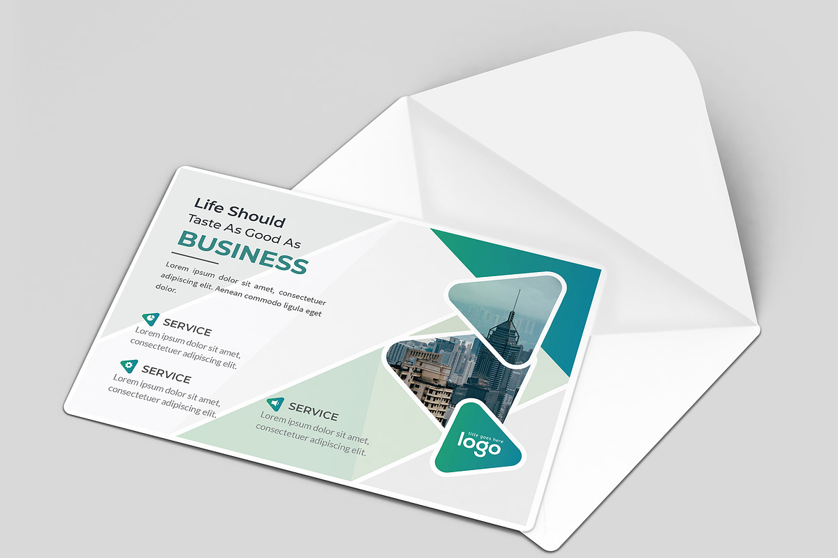 Post Card Design Template, a Card Template by ZAAS (Photo 1 of 5)