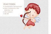 Cute Cupid Valentine Clipart Set, an Illustration by MockupWizard (Thumbnail 4 of 5)