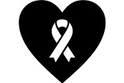 Black Awareness Ribbon Icon Set, a Healthcare Illustration by Artivon (Thumbnail 47 of 51)