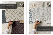 Wallpaper Samples Mockup Scene, a Household Mockup by LinnestCreative (Thumbnail 4 of 5)