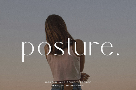 posture - modern sans serif