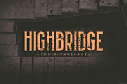 HIGHBRIDGE Typeface, a Serif Font by kulturrrno (Thumbnail 1 of 6)