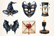 Vintage Halloween Sublimation Bundle, an Illustration by Dream Creation (Thumbnail 2 of 6)