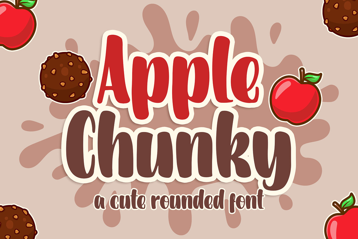 Apple Chunky a Cute Rounded Font, a Sans Serif Font by Blankids Studio (Photo 1 of 6)