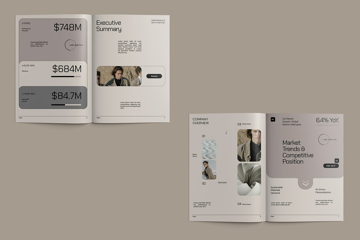 Business Report / Review Template preview 5