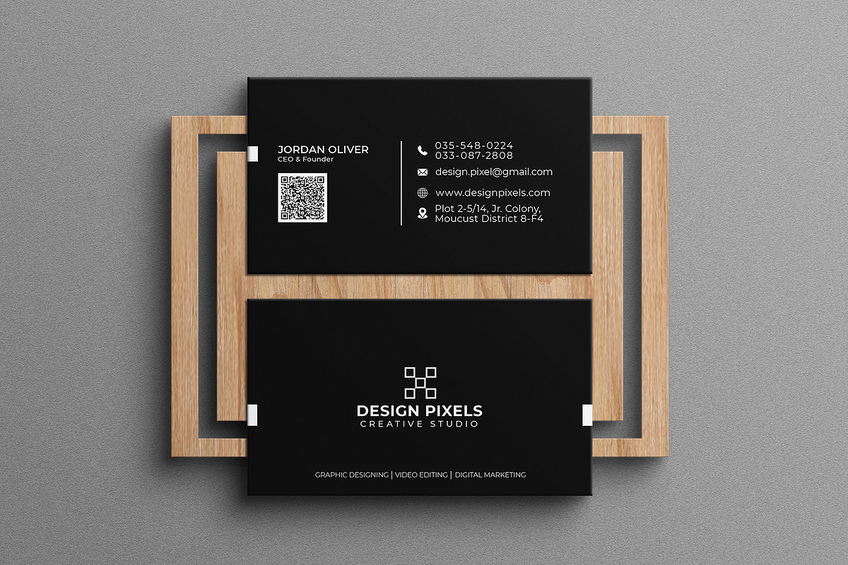Simple Minimal Business Card, a Business Card Template by Saman Osama (Photo 2 of 3)