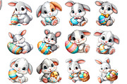 Easter Bunny with Egg Clipart, an Illustration by DreamArtGraphic (Thumbnail 4 of 4)