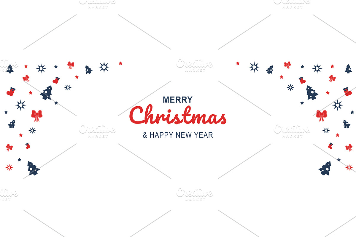 Merry Christmas Minimal Banner, a Templates & Theme by alexdndz