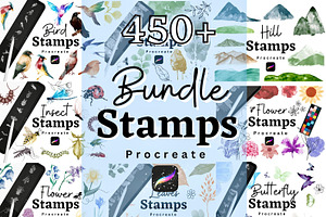 450+ NATURE PROCREATE STAMPS