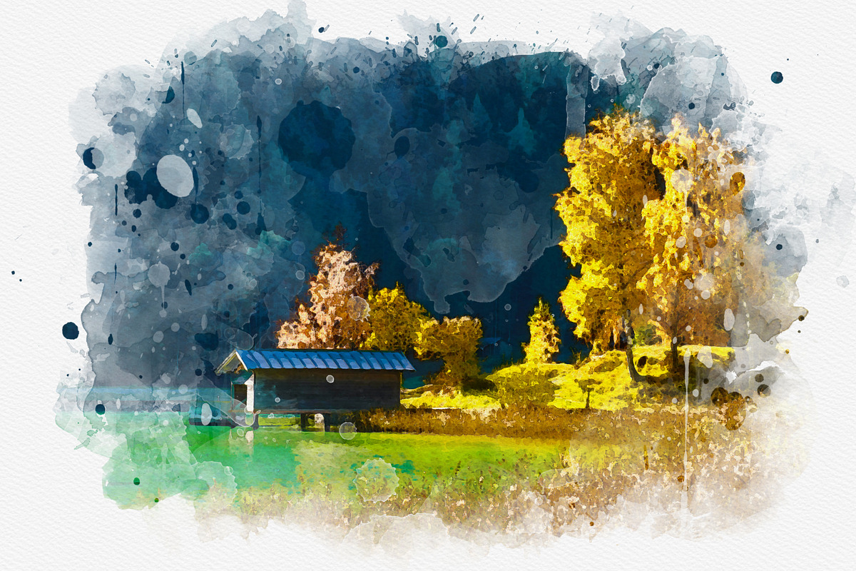 Classic Watercolor Painting Effect, an Action Add-On by liptouse (Photo 11 of 11)