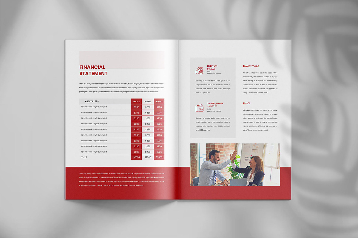 Annual report brochure template, a Brochure Template by Tanmoy Topu (Photo 10 of 12)