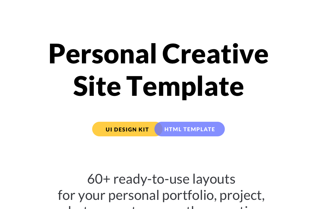 Creative Portfolio HTML Template, a HTML Template by Samoylov (Photo 1 of 2)