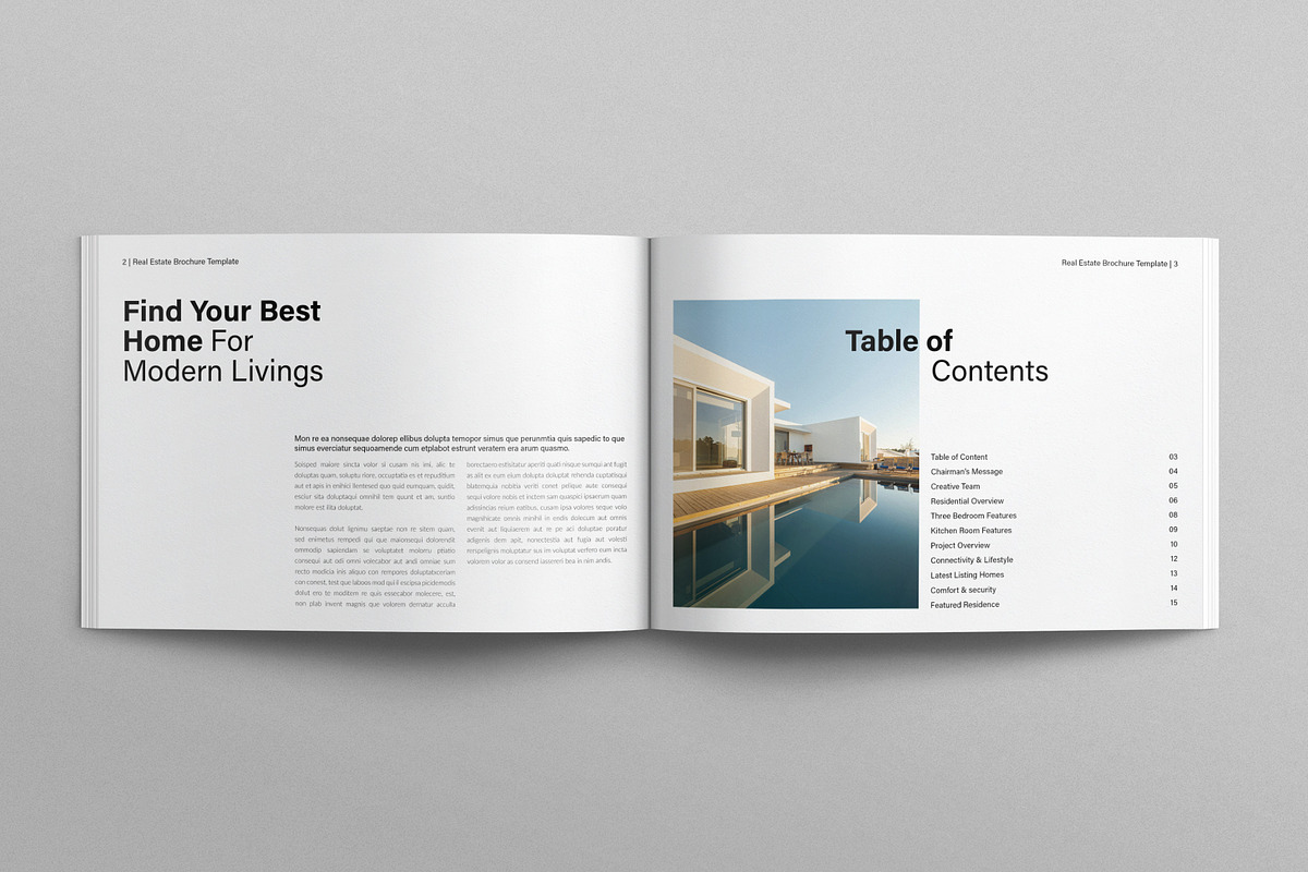 Real Estate Brochure Landscape, a Brochure Template by E-Type (Photo 2 of 7)