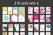 Geometric compositions and cards set, a Texture Graphic by pixelwerk (Thumbnail 3 of 4)