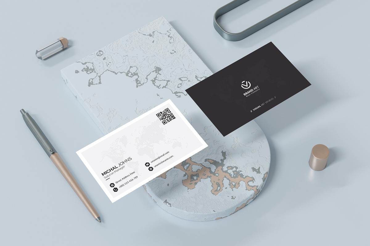 Elegant Business Card Template, a Business Card Template by DreamStudio-eg