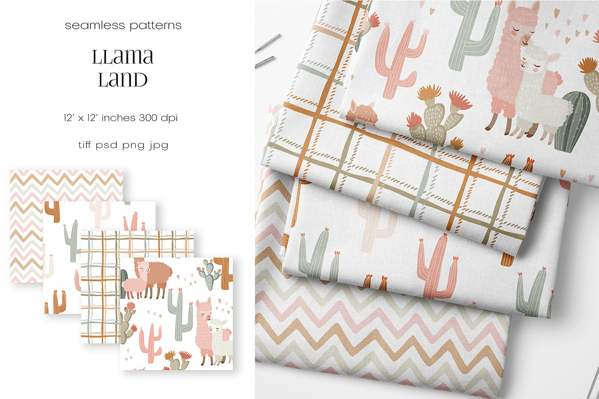 Kids Pattern Collection, a Pattern Graphic by PROTEA Watercolor Studio (Photo 2 of 9)
