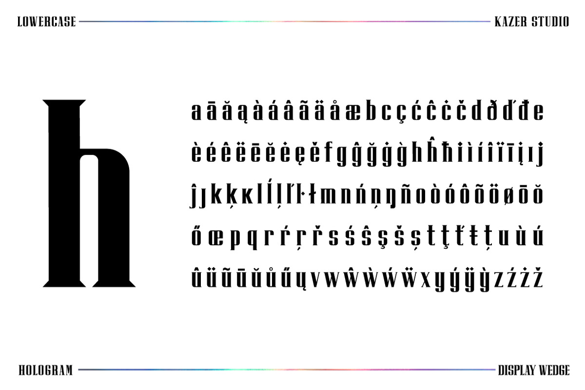 HOLOGRAM - Display Font preview 5